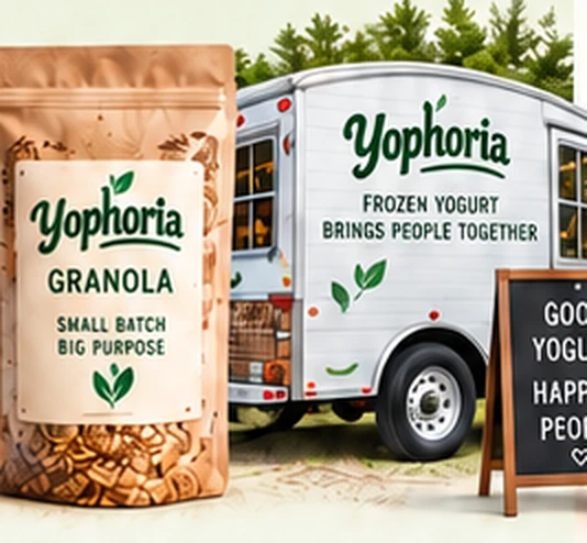 Yophoria granola and the frozen yogurt trailer